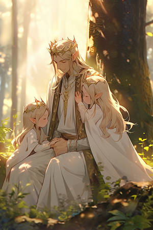 Albus met zijn dochters