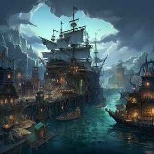 De stad van Zoutwater